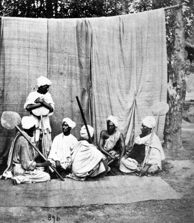 Punkawallahs, ca. 1860-80s door European Photographer